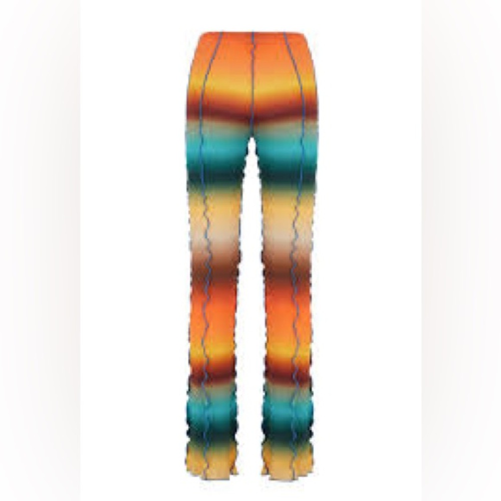 Siedrés multi gradient/ ombré flared knitted trousers VGUC 🌈